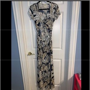 Brand new, never worn, navy blue and white maxi!